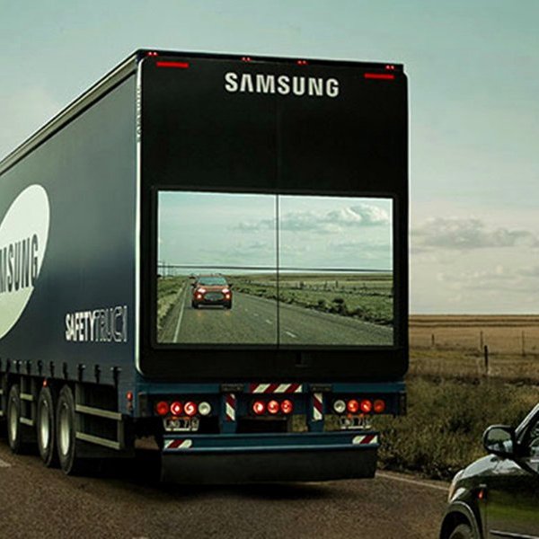 Samsung, дизайн, автомобиль, авто, автомобили, «Прозрачные грузовики» помогут сделать обгоны безопаснее
