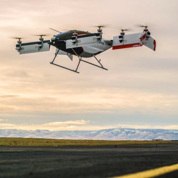самолёт, авиация, дрон, Airbus провел испытание беспилотного аэротакси